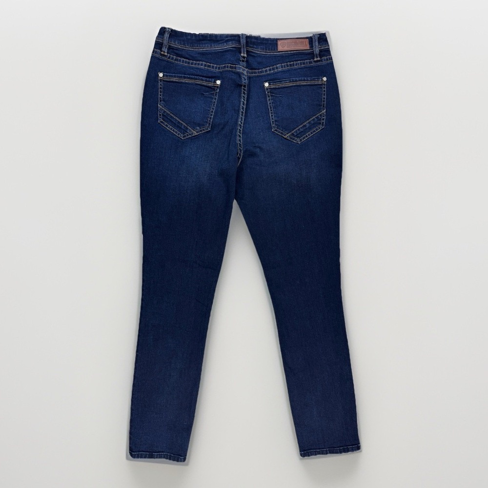 Rock & Roll Denim Womens High Rise Skinny Jean 31 Dark Wash Stretch Rodeo Punchy - Picture 10 of 13